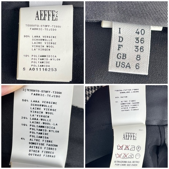 JEAN PAUL GAULTIER PANELED SHEATH HOUNDSTOOTH CHECK PLAID TAILORED PENCIL SKIRT - Picture 14 of 14